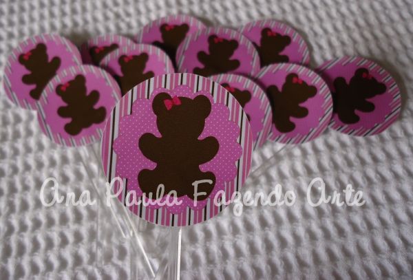 30 toppers para doce 1 camada