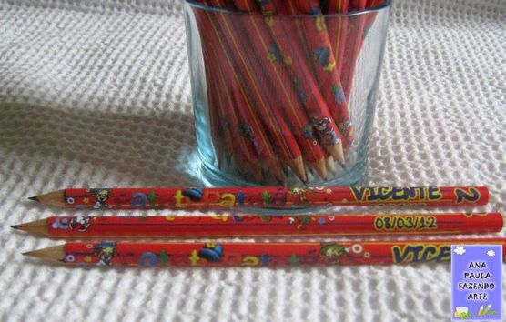 LÁPIS PERSONALIZADO QUALQUER TEMA