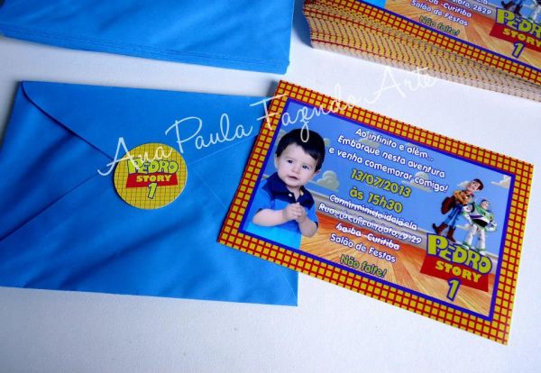 CONVITE  10 X 15 COM FOTO E SELO