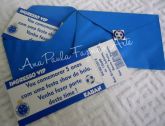 CONVITE INGRESSO COM ENVELOPE E SELO